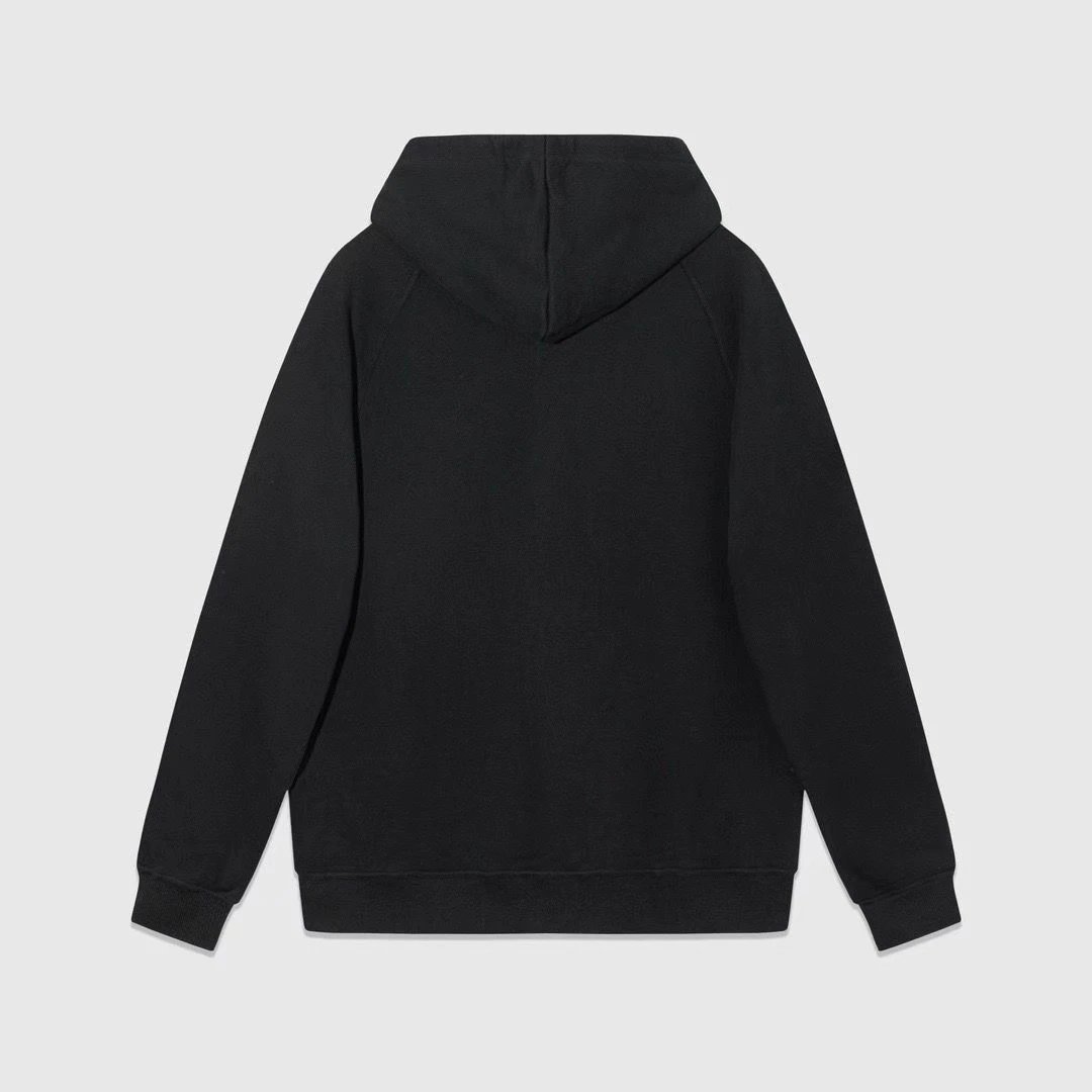 Burberry Check Lined Zip-Up Hoodie Black — product photo 2