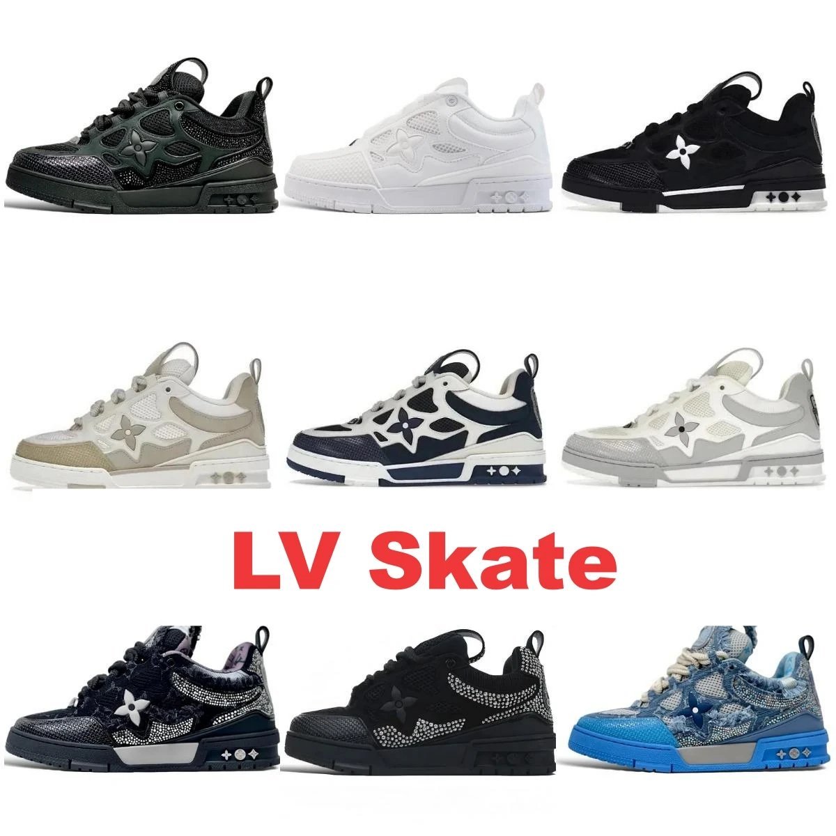 Louis Vuitton LV Skate Chunky Sneakers Multicolor — product photo 1