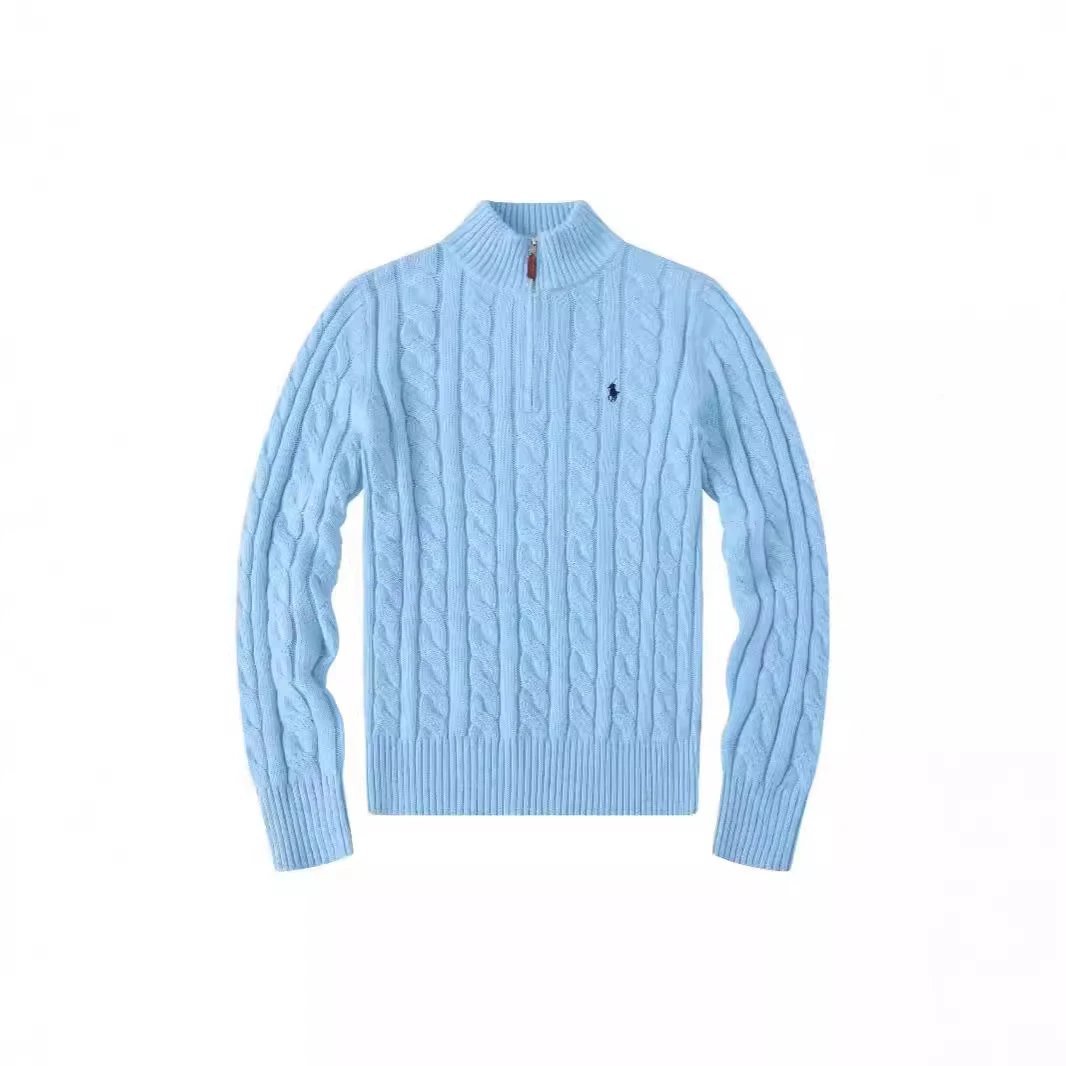 Ralph Lauren Cable-Knit Quarter-Zip Classic Sweater White — product photo 2