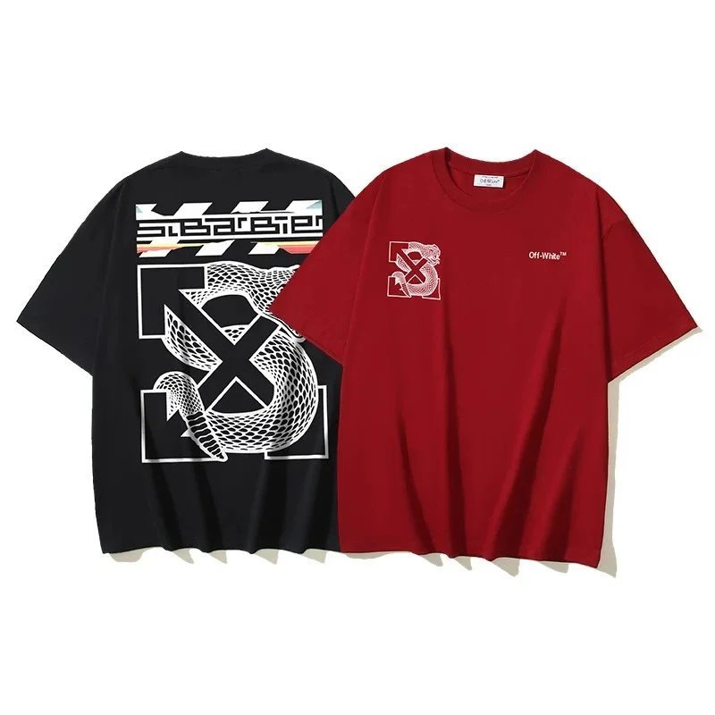 Off-White Graphic Print Oversized Cotton T-Shirt Multicolor — product photo 2