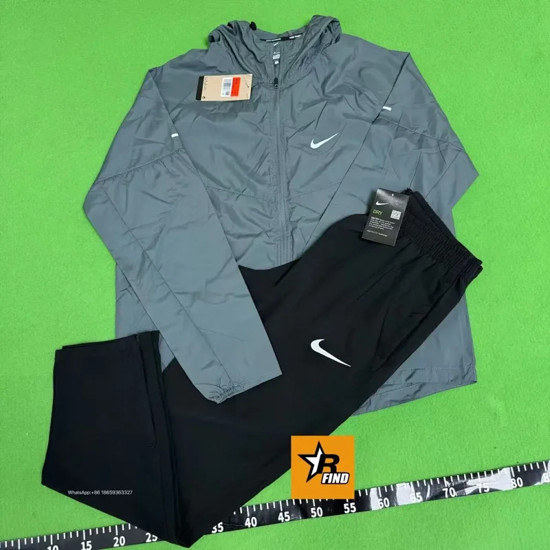 Nike Windrunner Sporty Tracksuit Set Pink and Gray — product photo 2