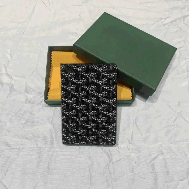 Goyard Passport Holder Classic Canvas Travel Accessory Black