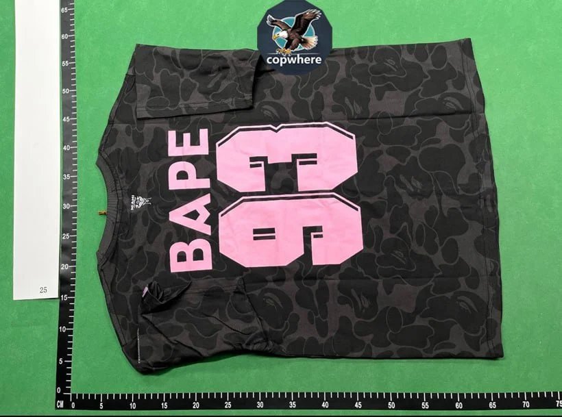 A Bathing Ape BAPE Inter Miami CF Camo Graphic Tee Black — product photo 2
