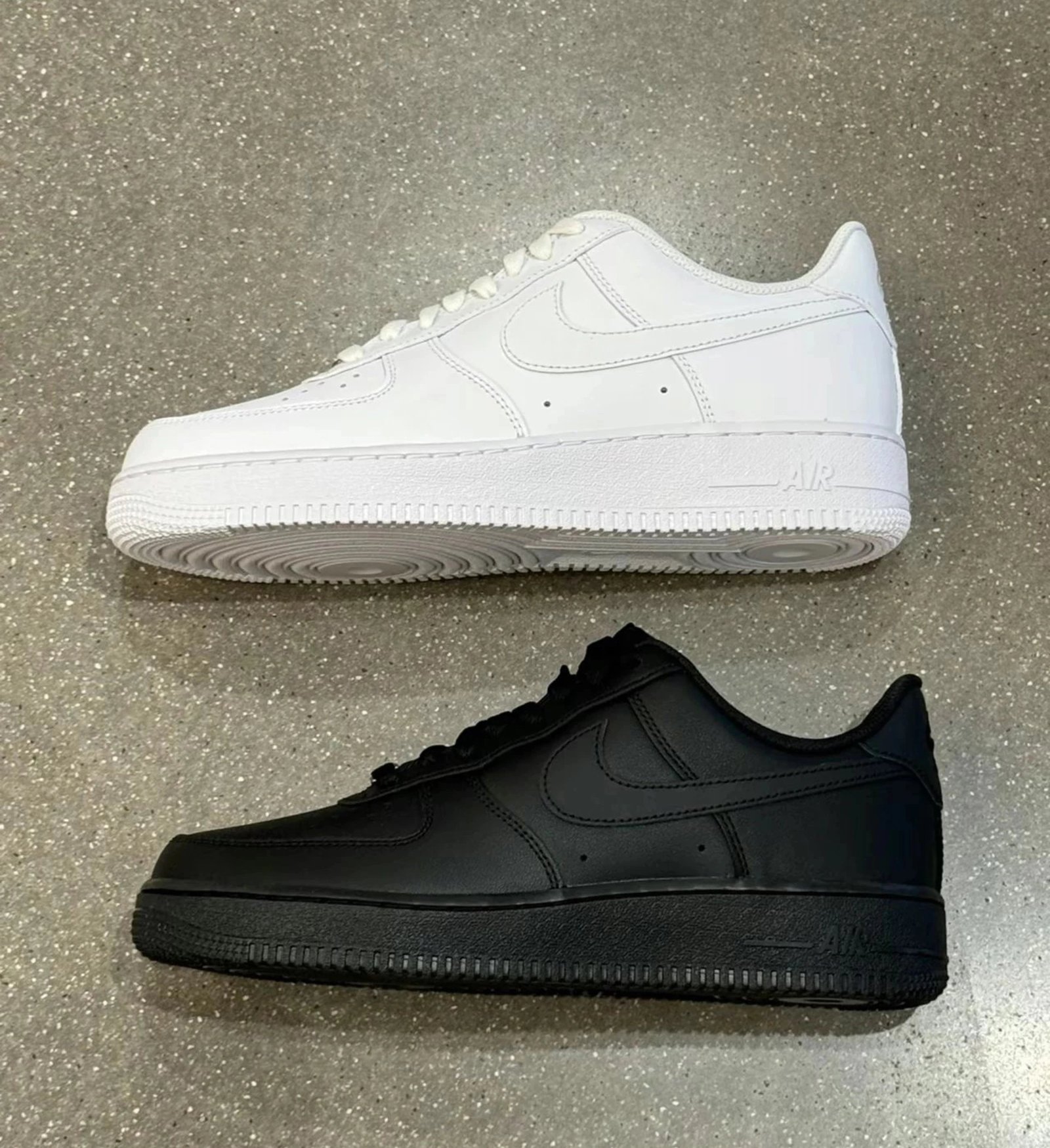 Listing photo for white and black shoe choices, find 4227