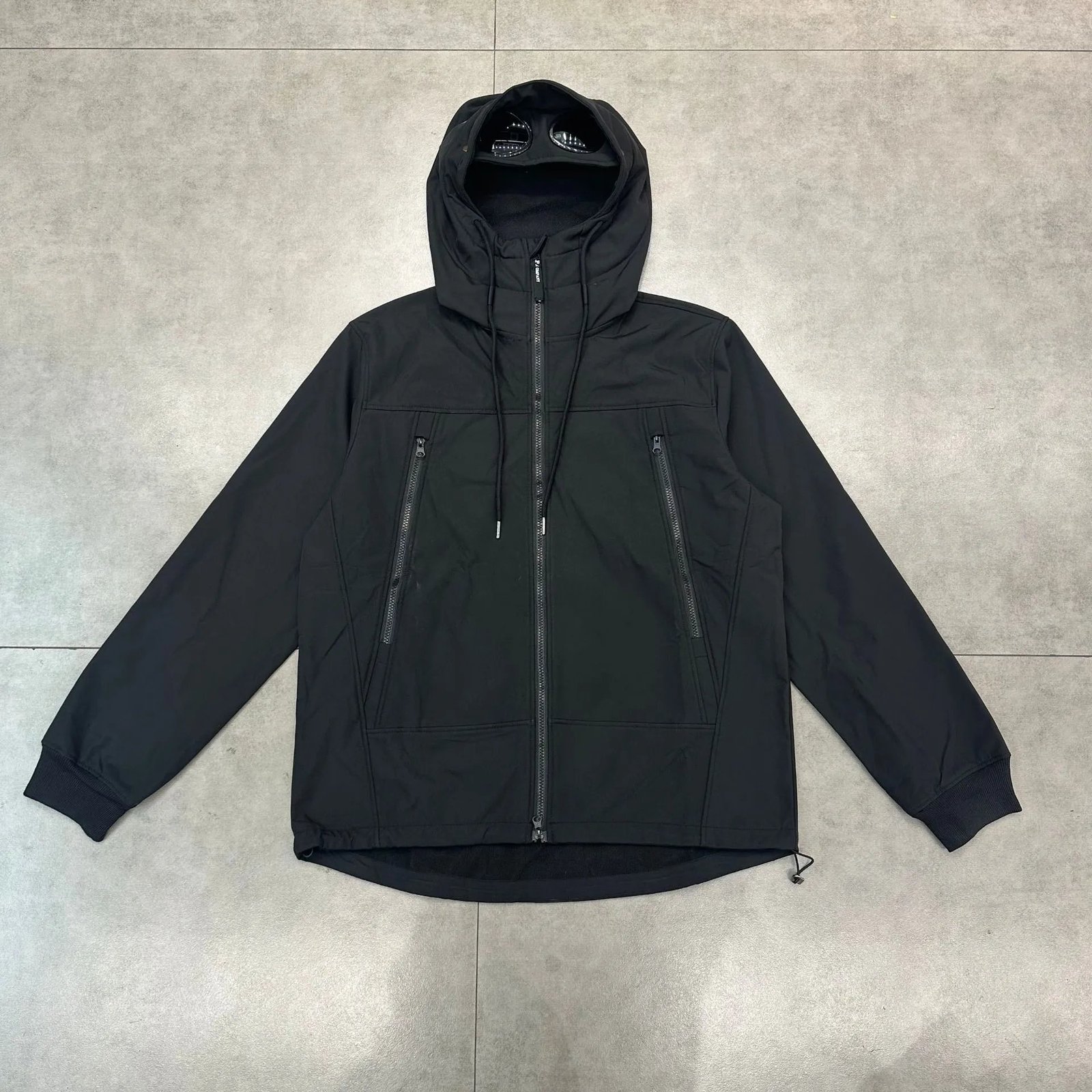 C.P. Company Goggle Hood Soft Shell Jacket Black
