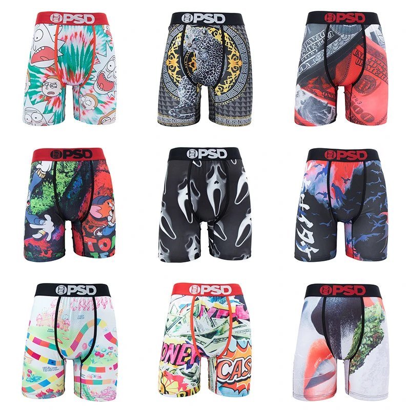 PSD Graphic Boxer Briefs Multicolored Underwear Set
