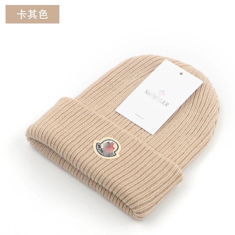Moncler Ribbed Wool Beanie Classic Winter Hat Multicolor — product photo 2