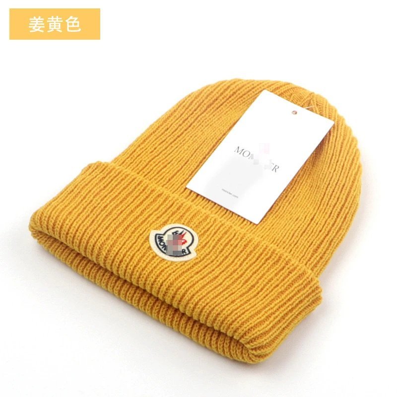 Moncler Ribbed Wool Beanie Classic Winter Hat Multicolor — product photo 3
