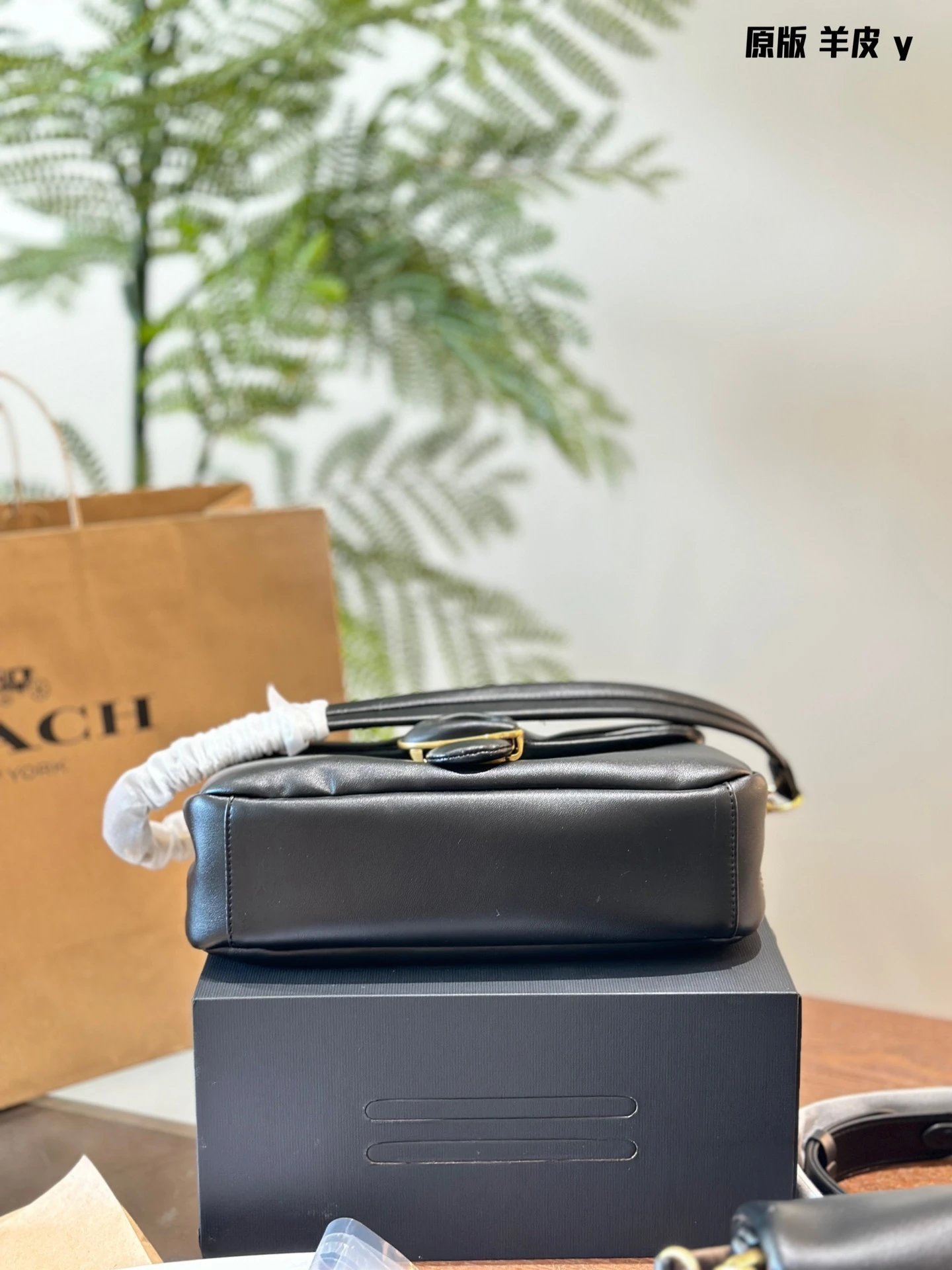 Coach Tabby Shoulder Bag Soft Leather Handbag Black — product photo 3