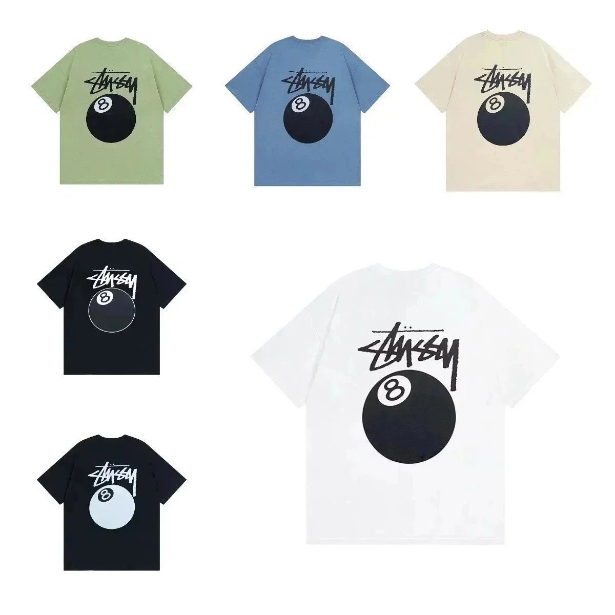 Stussy 8 Ball Graphic Streetwear T-Shirt Multicolor — product photo 1