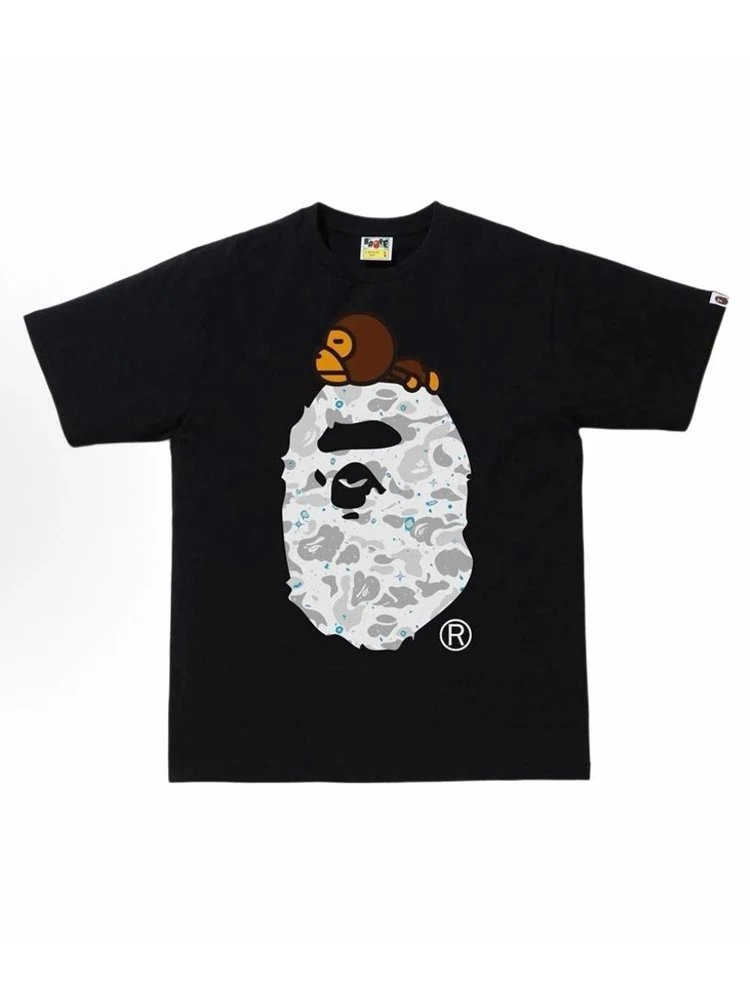 A Bathing Ape BAPE Baby Milo Ape Head Graphic Tee Black — product photo 1