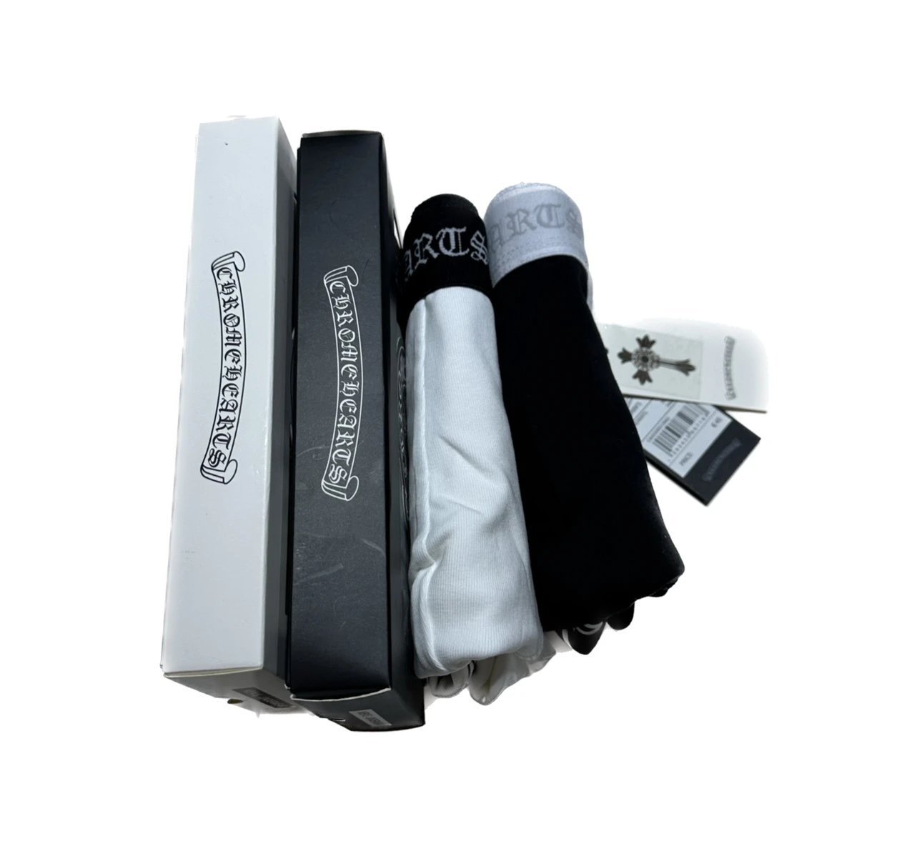 Chrome Hearts Boxer Briefs Cotton Underwear Set Black and White — product photo 1